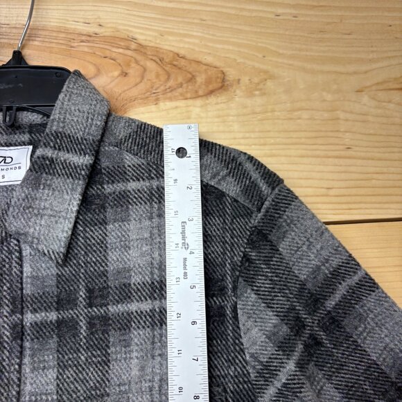 7 Diamonds Shirt Mens Small Gray Generation Soft Flannel Button Up Stretch - Picture 6 of 11